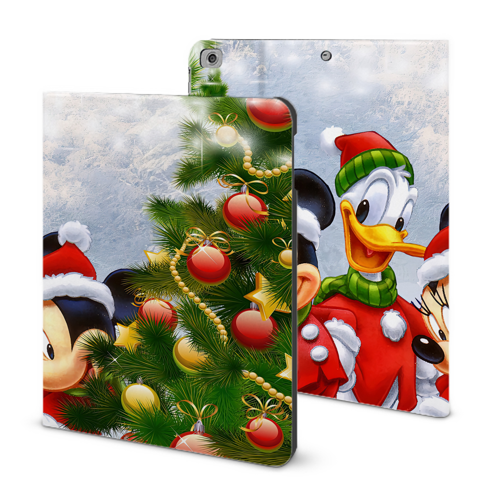 （画像用） ミッキーマウス Mickey Mouse IPad ケース ブック型 PUレザー TPU 耐衝撃 軽量 薄型 ペン収納なし 全面保護 IPad 各モデル対応